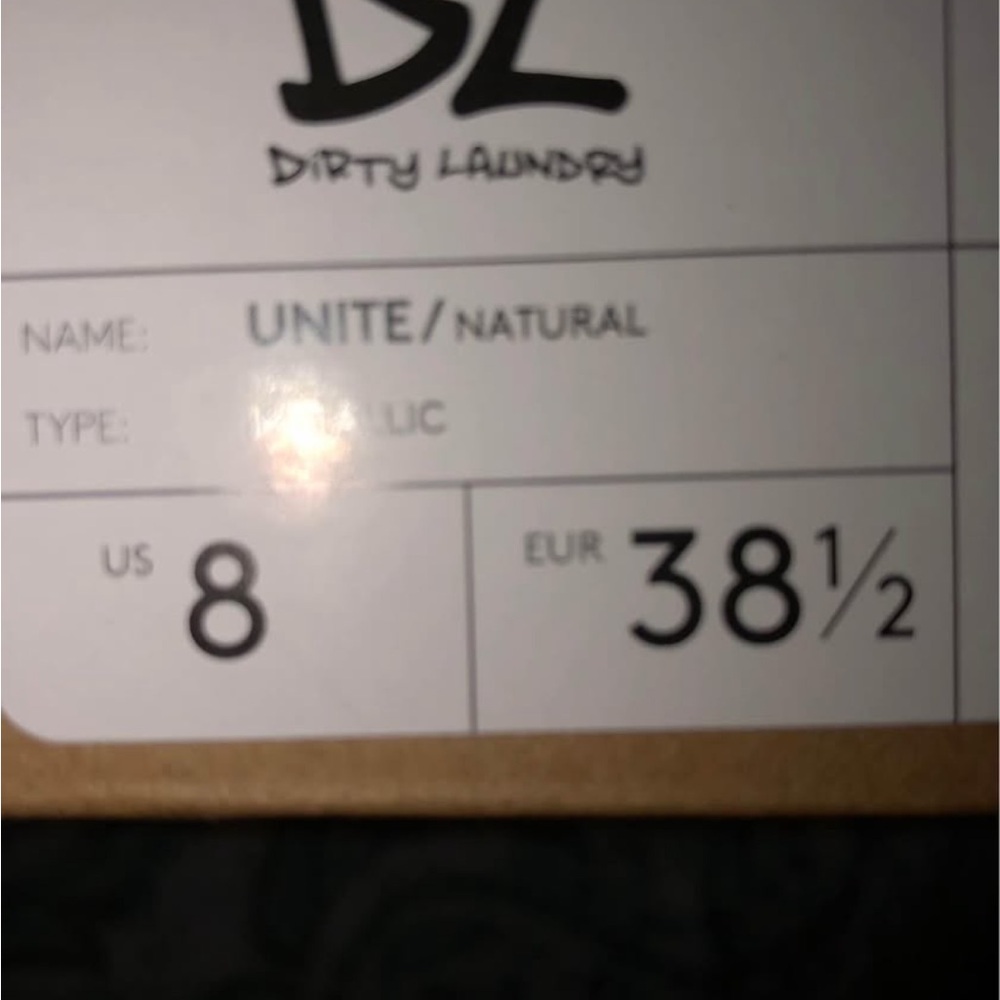 Dirty Laundry Metallic Cream Ankle Booties - Picture 6 of 6